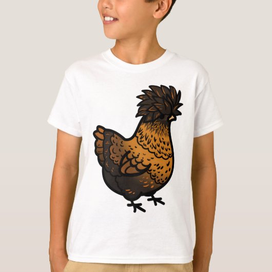 Chubby Golden Poland Chicken T-shirt (Voorkant)