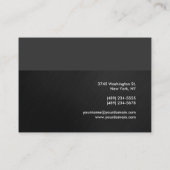 Chubby Gray Attractive Chic-Visitekaartje Visitekaartje (Achterkant)