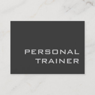 Chubby Gray Fitness Trainer Modern Visitekaartje