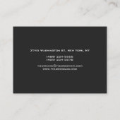 Chubby Gray Monogram Visitekaartje (Achterkant)