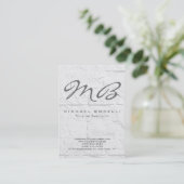 Chubby Gray Monogram Visitekaartje (Staand voorkant)