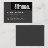 Chubby Gray Personal Trainer Fitness Visitekaartje (Voorkant / Achterkant)