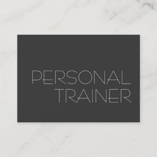 Chubby Gray Personal Trainer Fitness Visitekaartje (Voorkant)