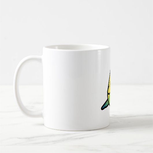 Chubby Green Budgie - Vrouw Koffiemok (Links)