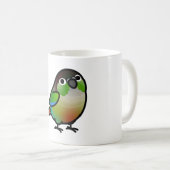 Chubby Green Cheek Conure Koffiemok (Voorkant rechts)