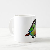 Chubby Green Cheek Conure Koffiemok (Voorkant links)