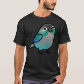 Chubby Green Cheek Conure Turquoise T-shirt (Voorkant)