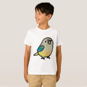 Chubby Green Cheek Turquoise Ananas Conure T-shirt (Voorkant volledig)