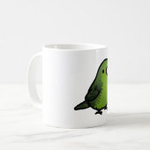 Chubby Green Lineolated Barred Paraket Koffiemok (Voorkant links)