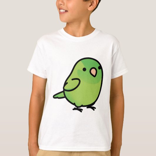 Chubby Green-rumped Parrotet T-shirt (Voorkant)
