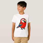 Chubby Green-winged Macaw T-shirt (Voorkant volledig)