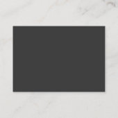 Chubby Grey Red Monogram Visitekaartje (Achterkant)
