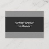 Chubby Grey Stripes Stijlvol Modern Minimalist Visitekaartje (Achterkant)