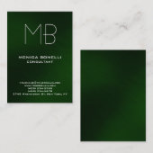 Chubby groene achtergrond moderne visitekaartje (Voorkant / Achterkant)