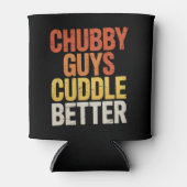 Chubby Guys Knuffelen Beter Gay Beer LGBTQ Pride Blikjeskoeler (Voorkant)
