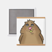 Chubby Hamster Magnet (Voorkant / Achterkant)
