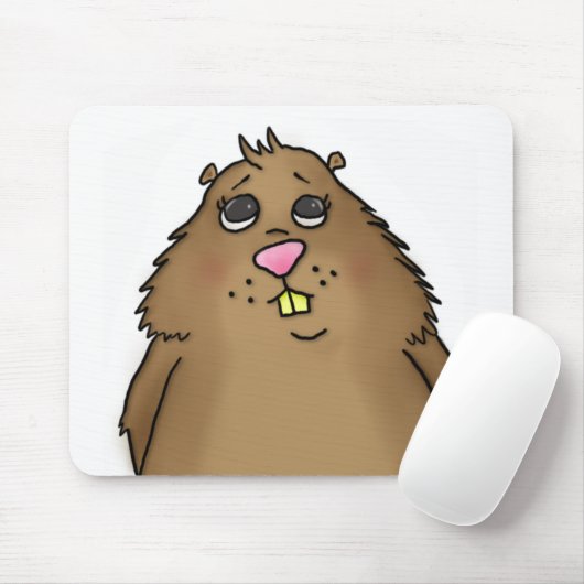 Chubby Hamster Mousepad Muismat (Met muis)