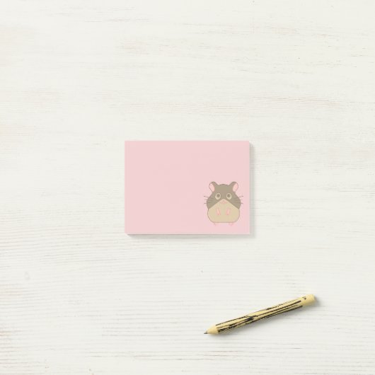 Chubby Hamster Post-it® Notes (Op bureau)