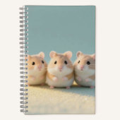 Chubby Hamster Trio Vriendschapsmomenten Notitieboek (Voorkant)