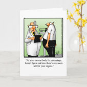 Chubby Hubby "The Gym" Humor Wenskaart Kaart (Gele Bloem)