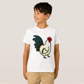 Chubby Japanese Bantam Rooster T-shirt (Voorkant volledig)
