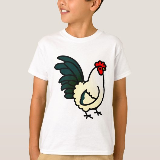 Chubby Japanese Bantam Rooster T-shirt (Voorkant)