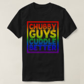 Chubby jongens Cuddle Better Gay Beer T-shirt (Design voorkant)