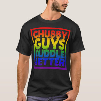 Chubby jongens Cuddle Better Gay Beer T-shirt