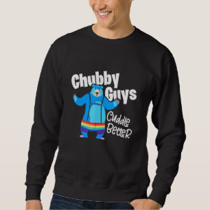 Chubby jongens Cuddle Better Lgbetq Gay Pride Beer Trui