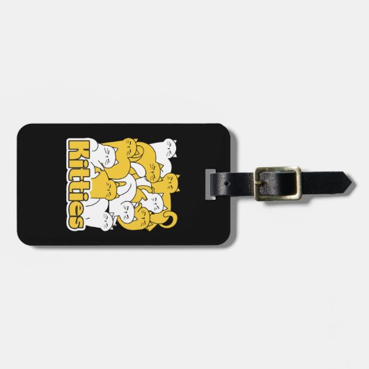 Chubby Katten Design - Schattige kattenkunst Bagagelabel (Voorkant horizontaal)