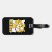 Chubby Katten Design - Schattige kattenkunst Bagagelabel (Achterkant horizontaal)