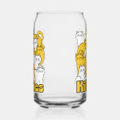 Chubby Katten Design - Schattige kattenkunst Blikvorm Glas (Links)