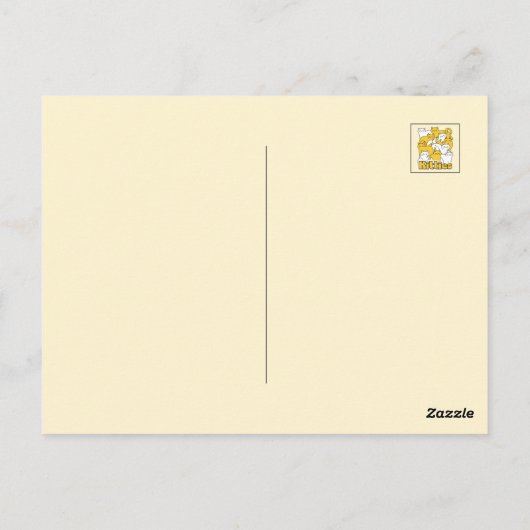 Chubby Katten Design - Schattige kattenkunst Briefkaart (Achterkant)