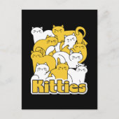 Chubby Katten Design - Schattige kattenkunst Briefkaart (Voorkant)