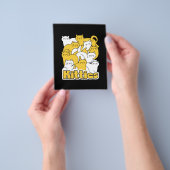 Chubby Katten Design - Schattige kattenkunst Flyer (Hand)