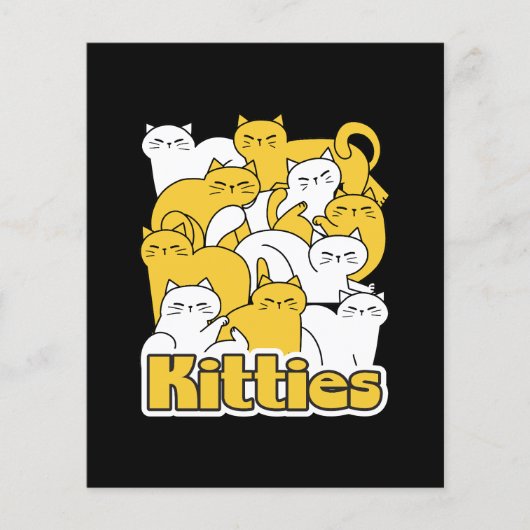 Chubby Katten Design - Schattige kattenkunst Flyer (Voorkant)