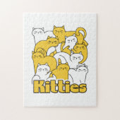Chubby Katten Design - Schattige kattenkunst Legpuzzel (Verticaal)