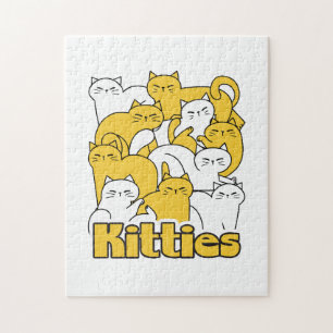 Chubby Katten Design - Schattige kattenkunst Legpuzzel