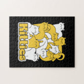 Chubby Katten Design - Schattige kattenkunst Legpuzzel (Horizontaal)