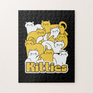 Chubby Katten Design - Schattige kattenkunst Legpuzzel