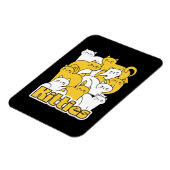 Chubby Katten Design - Schattige kattenkunst Magneet (Linkerzijde)