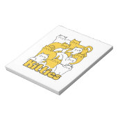 Chubby Katten Design - Schattige kattenkunst Notitieblok (Linkerzijde)