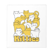 Chubby Katten Design - Schattige kattenkunst Notitieblok (Voorkant)