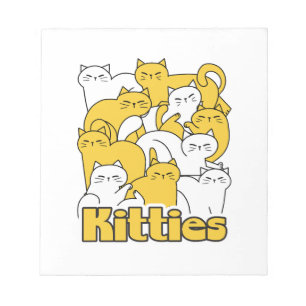 Chubby Katten Design - Schattige kattenkunst Notitieblok