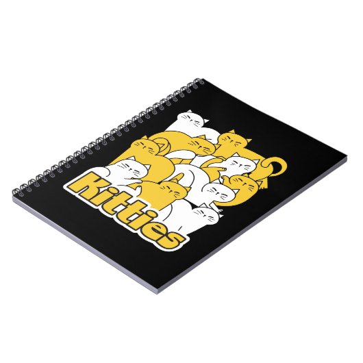 Chubby Katten Design - Schattige kattenkunst Notitieboek (Linkerzijde)