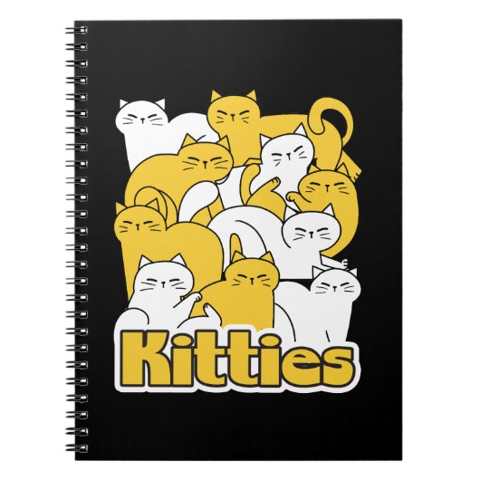 Chubby Katten Design - Schattige kattenkunst Notitieboek (Voorkant)