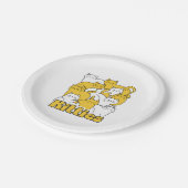 Chubby Katten Design - Schattige kattenkunst Papieren Bordje (Gekanteld)