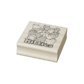 Chubby Katten Design - Schattige kattenkunst Rubberstempel (Stempel)