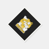 Chubby Katten Design - Schattige kattenkunst Servet (Hoek)