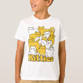 Chubby Katten Design - Schattige kattenkunst T-shirt (Voorkant)